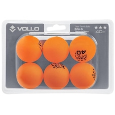 Bola de Tênis de Mesa Vollo 3 Estrelas - 6 Unidades