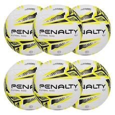 Kit Bolas de Futsal Penalty Rx 500 Xxiii - 6 Unidades