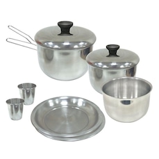 Kit de Panelas de Camping Nautika NTK Gourmet - 8 Peças