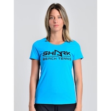 Camiseta Baby Look Shark Shf23I060 - Feminina