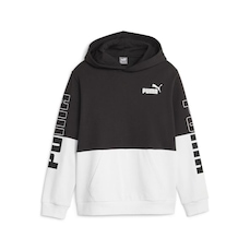 Blusão de Moletom com Capuz Puma Power Colourblock - Infantil