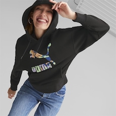Blusão de Moletom com Capuz Puma Classics Logo Infill Terry - Feminina