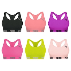 Kit Top Puma Nadador sem Costura - 6 Unidades - Feminino