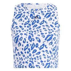 Camiseta Regata Cropped adidas Animal Print Essentials - Feminina