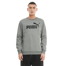 Blusão de Moletom Puma Ess Big Logo Crew Fl - Masculino