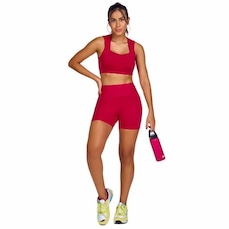 Bermuda Alto Giro Hyper Push-Up - Feminina