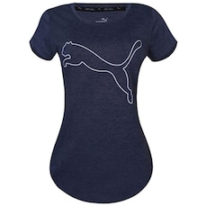 Camiseta Puma Performance Heather Cat - Feminina