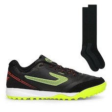 Chuteira Society Topper Dominator Pro Iv + 1 Par de Meiões Color Sports - Adulto