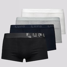 Kit Cuecas Lupo Sortidas - 4 Unidades - Adulto