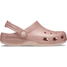 Sandália Crocs Classic Glitter Clog Quartz Glitter - Infantil