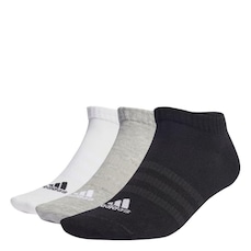 Meia Cano Baixo adidas Sportswear No Show - 3 Pares - Unissex