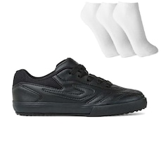 Chuteira Futsal Topper Dominator 3 Jr - Infantil + Meias - 3 Pares