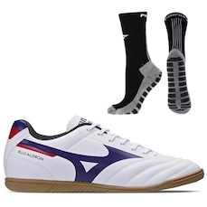 Chuteira Futsal Mizuno Morelia Club + Meia Antiderrapante - Adulto