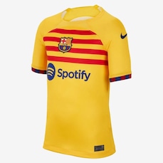 Camisa Barcelona Iv 2023/24 Torcedor Pro Nike - Infantil