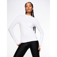 Camiseta Body For Sure Manga Longa com Gola Alta U.V - Feminina