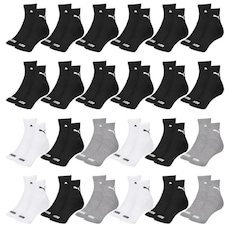 Kit Meia Cano Médio Puma Esportiva - 24 Pares - Masculino