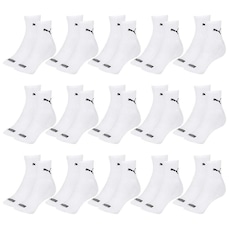 Kit Meia Cano Médio Puma Esportiva - 15 Pares - Masculino