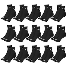 Kit Meia Cano Médio Puma Esportiva - 15 Pares - Masculino