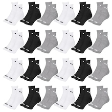 Kit Meia Cano Médio Puma Esportiva - 24 Pares - Masculino