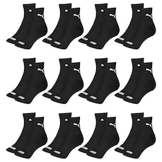 Kit Meia Cano Médio Puma Esportiva - 12 Pares - Masculino