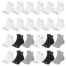 Kit Meia Cano Médio Puma Esportiva - 24 Pares - Masculino