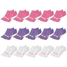 Kit Meia Sapatilha Puma Esportiva - 15 Pares - Feminino