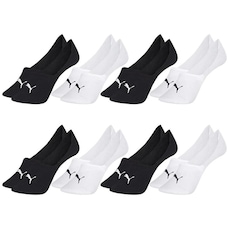 Kit Meias Puma Sapatilha Invisível - 8 Pares - Feminina