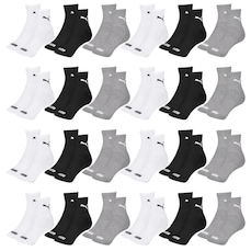 Kit Meia Cano Médio Puma Esportiva - 24 Pares - Feminino