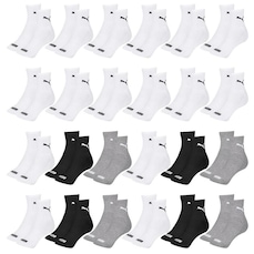 Kit Meia Cano Médio Puma Esportiva - 24 Pares - Feminino