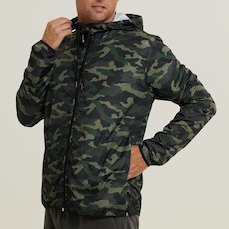 Jaqueta Corta Vento com Capuz Wss Brasil Basic - Masculina