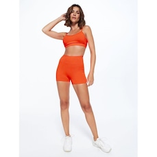 Top Fitness com Bojo Body For Sure Alça Reta Liso Beach Sports - Feminino