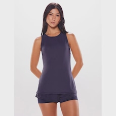 Camiseta Regata Bodyforsure com Recortes Move - Feminina