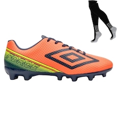 Kit Chuteira Campo Umbro Force e Meião - Adulto