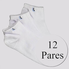 Kit Meias Lupo Walk Cano Curto - 12 Pares - Adulto