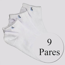 Kit Meias Lupo Walk Cano Curto - 9 Pares - Adulto