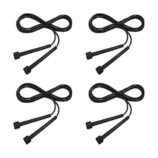 Kit com 4 Corda de Pular Muvin Basics em Pvc Tamanho Ajustável - Saltos Velocidade Exercícios Treino