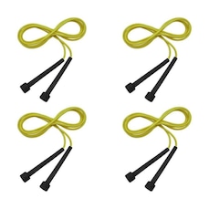 Kit com 4 Corda de Pular Muvin Basics em Pvc Tamanho Ajustável - Saltos Velocidade Exercícios Treino