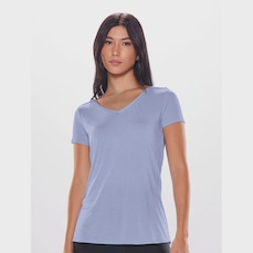 Camiseta Bodyforsure Decote Essentials - Feminina