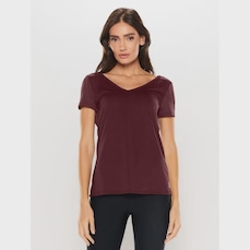 Camiseta Bodyforsure Decote Essentials - Feminina