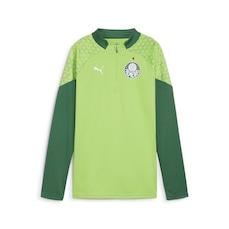 Camisa Manga Longa de Treino do Palmeiras Quarter-Zip 2024 Puma - Feminina