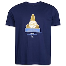 Camiseta New Era Regular Los Angeles Dodgers Logo History - Masculina