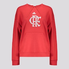 Blusão de Moletom com Capuz do Flamengo Dna adidas - Feminino