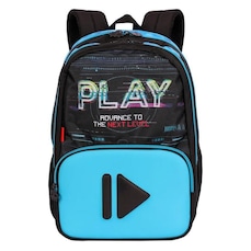 Mochila Sestini Escolar X Start Grande Azul e Preto