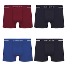 Kit Cueca Selene Boxer sem Costura - 4 Unidades - Masculino