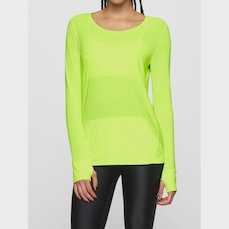Camiseta Manga Longa Com Bolso Essentials - Bodyforsure - Feminina