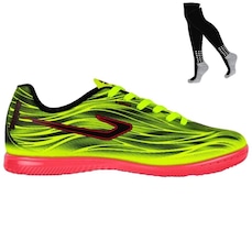 Kit Chuteira Futsal Topper Slick V e Meião - Adulto