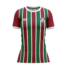 Camisa do Fluminense Baby Look Attract Tricolor Braziline - Feminina