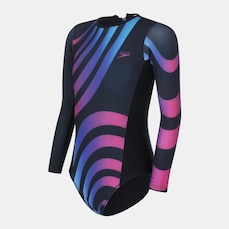 Maiô com Manga Speedo Classic Circles - Infantil