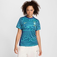 Camiseta Nike Brasil Pré Jogo Dri-Fit Academy Pro - Feminina