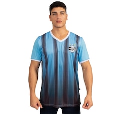 Camiseta do Grêmio Surf Center Gola V Oficial Esportiva - Masculina